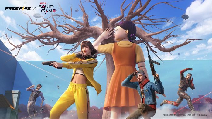 Squid Game trong cả chế độ Sinh Tồn và Tử Chiến của Free Fire