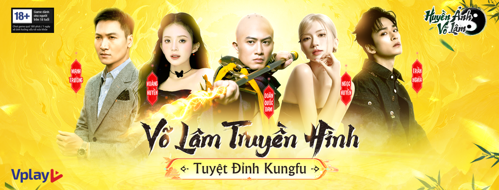 QQLive App - Dàn cast "Giờ vàng VTV" chính thức "đánh úp" game cực đỉnh Huyền Ảnh Võ Lâm