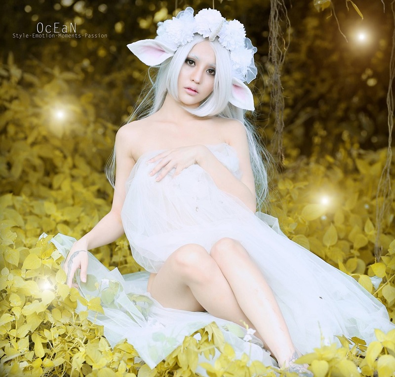 Chang Bông cosplay thần tiên nude 100 khoe thân mềm mại trắng trong 11 QQLive Ứng dụng giải trí livestream chat với gái xinh chang bong9