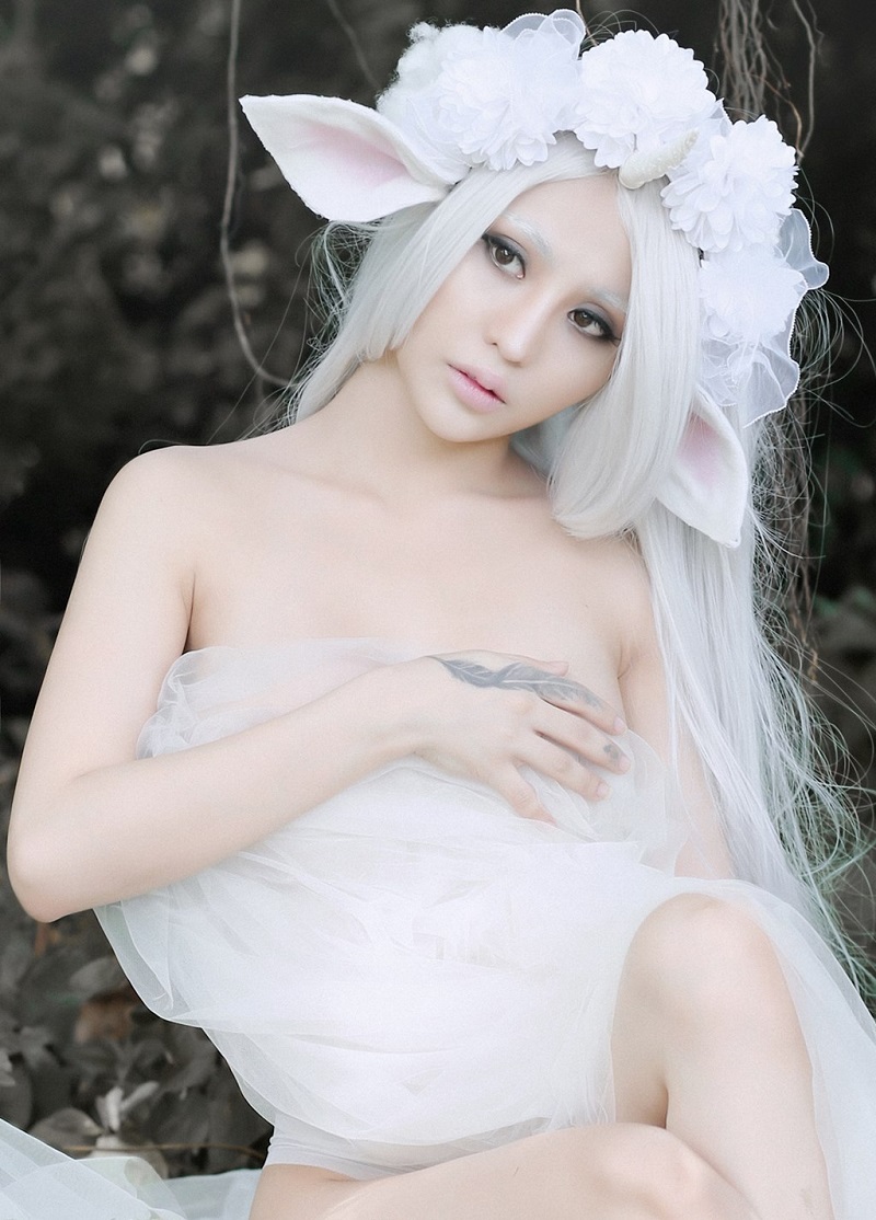 Chang Bông cosplay thần tiên nude 100 khoe thân mềm mại trắng trong 16 QQLive Ứng dụng giải trí livestream chat với gái xinh chang bong4